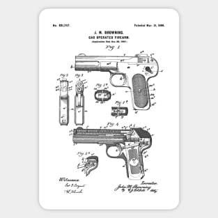 Browning automatic pistol - 1899 Patent - aB01 Sticker